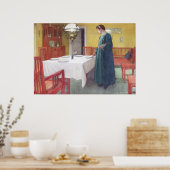 Carl Larsson School Lunch Fine Art Poster Print (Küche)