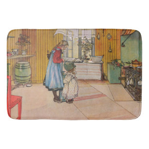 Carl Larsson The Kitchen Badematte