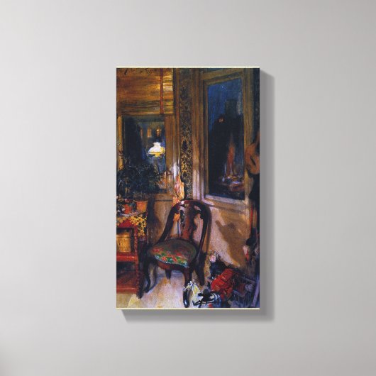 Carl Larsson Vintag die Spielzeugecke Leinwanddruck (Vorderseite)