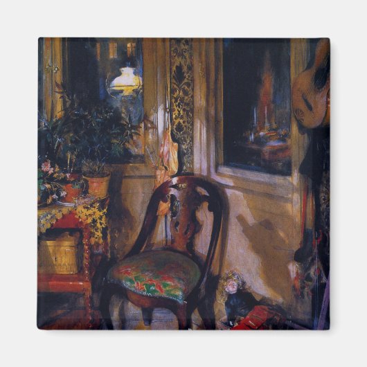 Carl Larsson Vintag die Spielzeugecke Magnet (Vorne)