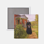 Carl Larsson Vintag Vater und Mutter Magnet (Vorderseite/Rückseite)