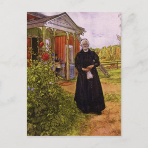 Carl Larsson Vintage Vater und Mutter Postkarte