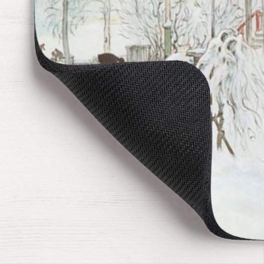 Carl Larsson - Vorgarten und das Wäsche-Haus Mousepad (Ecke)