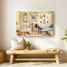 Carl Larsson Watercolor, neutrale schwedische Volk Leinwanddruck