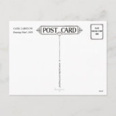 Carl Larsson Weihnachts-Abend Feiertagspostkarte (Rückseite)