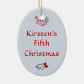 Carl Larsson-Weihnachtsbaum-kundenspezifisches Keramik Ornament (Hinten)