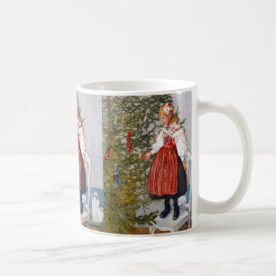 Carl Larsson-Weihnachtsbaum-schwedischer Kaffeetasse