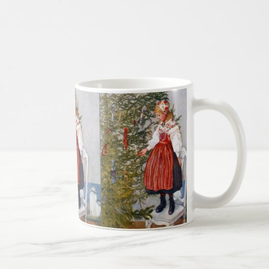 Carl Larsson-Weihnachtsbaum-schwedischer Kaffeetasse (Rechts)