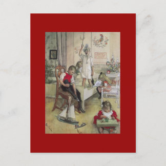 Carl Larsson Weihnachtsmorgen 1894 Feiertagspostkarte