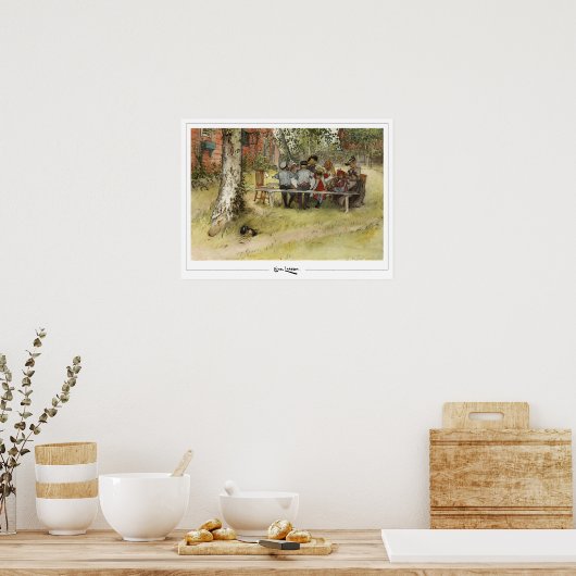 Carl Larsson Zedign Art Poster #232 (Küche)