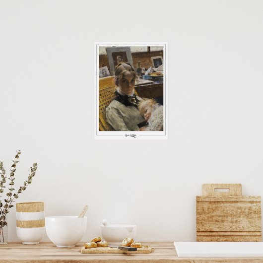 Carl Larsson Zedign Art Poster #265 (Küche)