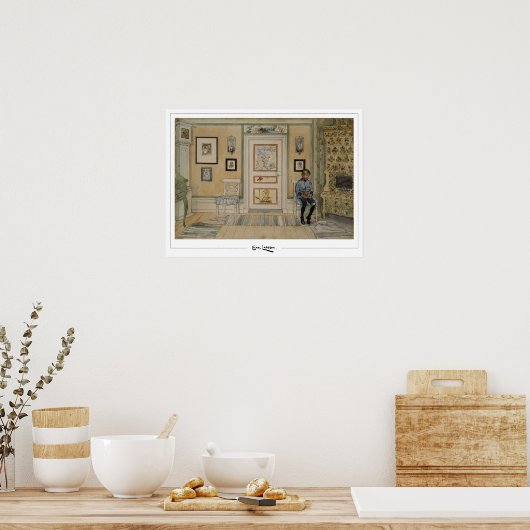 Carl Larsson Zedign Art Poster #277 (Küche)