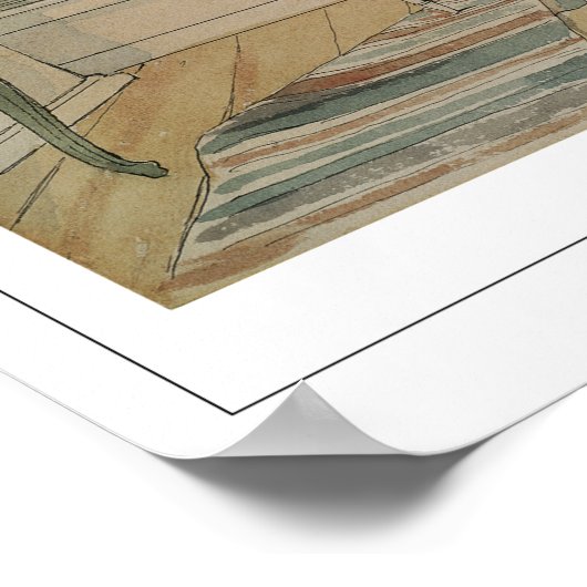 Carl Larsson Zedign Art Poster #277 (Ecke)