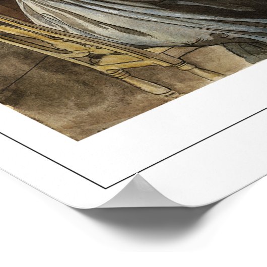 Carl Larsson Zedign Art Poster #290 (Ecke)