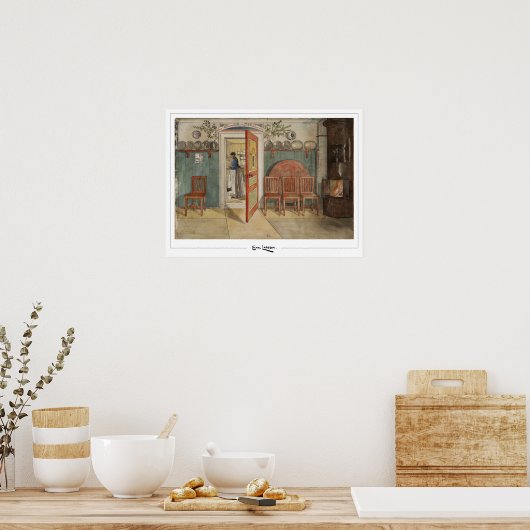 Carl Larsson Zedign Art Poster #330 (Küche)
