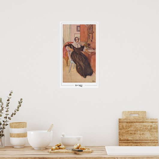 Carl Larsson Zedign Art Poster #361 (Küche)