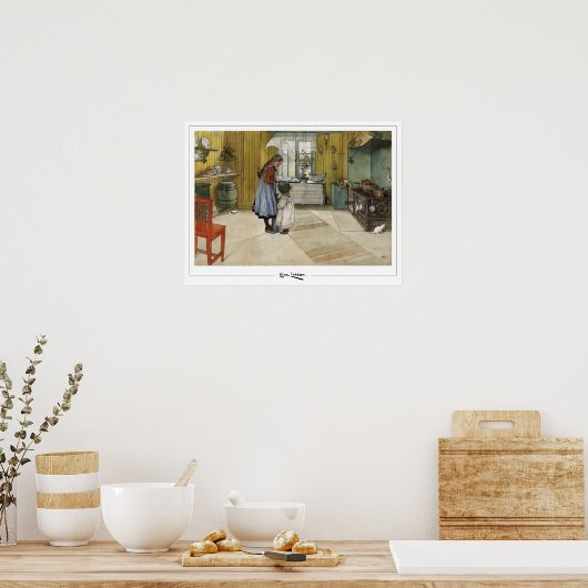 Carl Larsson Zedign Art Poster #373 (Küche)