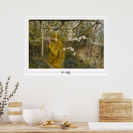 Carl Larsson Zedign Art Poster #409 (Küche)