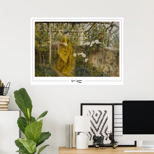 Carl Larsson Zedign Art Poster #409 (Heimbüro)