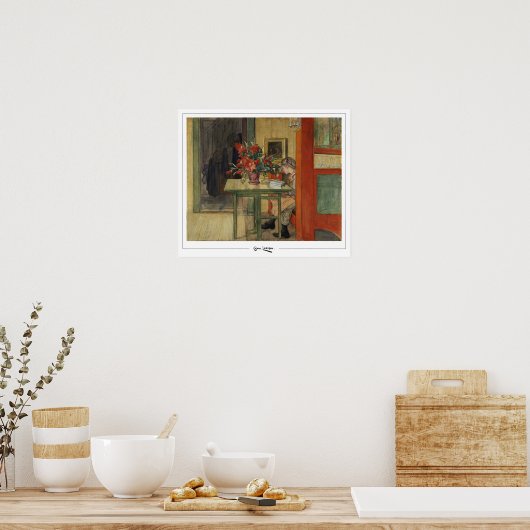 Carl Larsson Zedign Art Poster #5 (Küche)