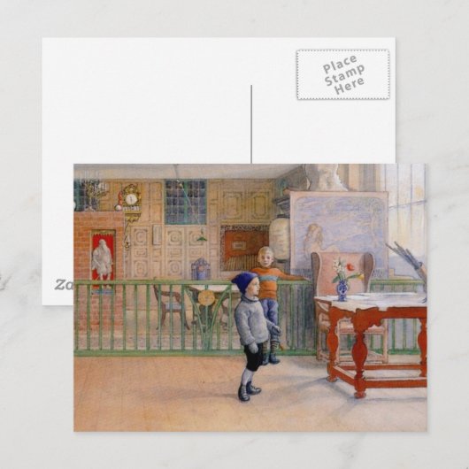 Carl Larsson's Sunborn Studio Postkarte (Vorne/Hinten)