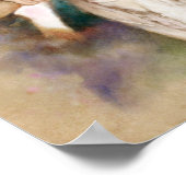 Carl Maria von Weber Portrait im Aquarell Style Poster (Ecke)