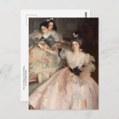 Carl Meyer und Ihre Kinder von Singer Sargent Postkarte (Vorne/Hinten)
