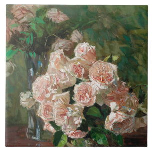 Carl Moll Alte Weiße Rosen Fliese