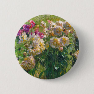 Carl Moll Dahlias Button