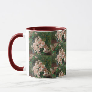 Carl Moll Vintag White Roses Tasse