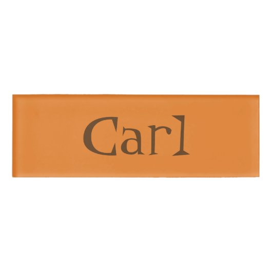 Carl Name Tag Namenschild (Vorderseite)
