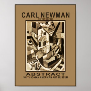 Carl Newman Abstrakt Museum Poster