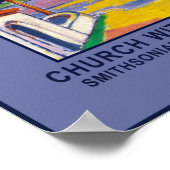 Carl Newman Church mit einem Plakat des Zedernbaum (Ecke)