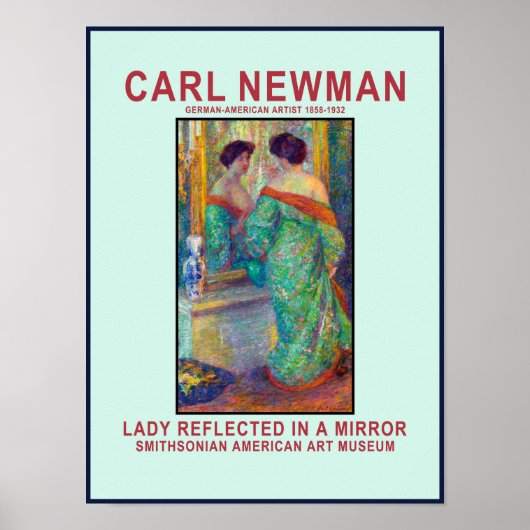 Carl Newman Reflection Poster (Vorne)