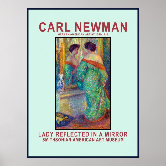 Carl Newman Reflection Poster (Vorne)