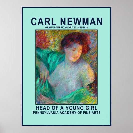 Carl Newman Young Girl Poster (Vorne)