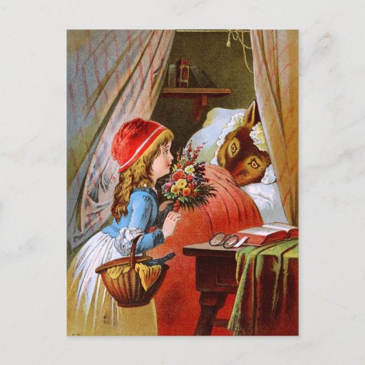 Carl Offterdinger: Kleine Rote Kappe Postkarte (Vorderseite)