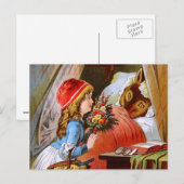 Carl Offterdinger: Rotkäppchen Postkarte (Vorne/Hinten)