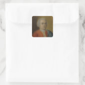 Carl Philipp Emanuel Bach, c.1733 Quadratischer Aufkleber (Tasche)