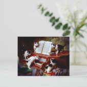 Carl Reichert Kittens Piano Postkarte (Stehend Vorderseite)
