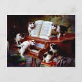 Carl Reichert Kittens Piano Postkarte (Vorderseite)