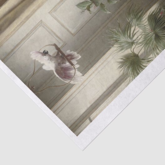 Carl Richert | Kätzchen Papagei Bird Seidenpapier (Ausschnitt)