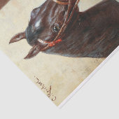 Carl Richert | Pferd und Hund Seidenpapier (Ausschnitt)