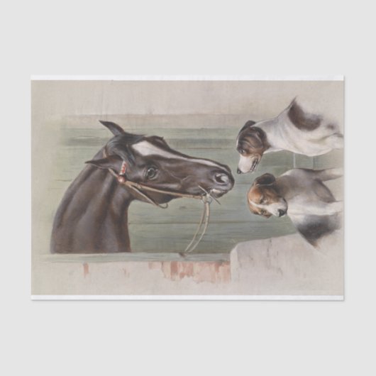 Carl Richert | Pferde und Hunde Seidenpapier (Vorderseite)