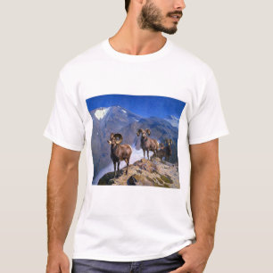 Carl Rungius Big Horn Sheep auf dem Wilcox Pass T-Shirt