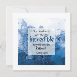 Carl Sagan Inspirational Quote Greeting Card Karte