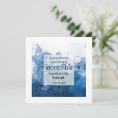 Carl Sagan Inspirierende Zitat Grußkarte Karte (Stehend Vorderseite)