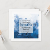 Carl Sagan Inspirierende Zitat Grußkarte Karte (Vorderseite/Rückseite Beispiel)