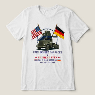 Carl Schurz Kaserne Bremerhaven Kalter Krieg Veter Tri-Blend Shirt