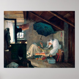Carl Spitzweg - Der arme Dichter - Deutsche Malere Poster